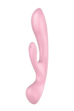 Satisfyer - Triple Oh Pink Rabbitvibrator - Rosa -Unterwäsche Rabatt SATISFYER TRIPLE OH WAND RABBIT VIRBATOR PINK 9 1280x1280