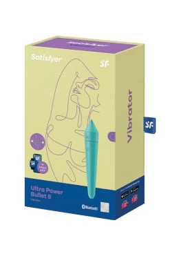 Satisfyer - Ultra Power Bullet 8 Minivibrator - Türkis -Unterwäsche Rabatt SATISFYER ULTRA POWER BULLET VIBRATOR 8 APP CONTROLLED TURQUOISE 8L1E2AERCa8vhA 1280x1280