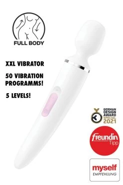 Satisfyer - Wand(er) Woman XXL Massager - Weiss Chrome