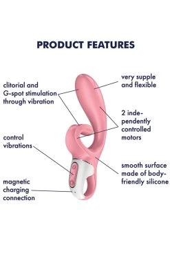 Satisfyer - Hug Me Rabbitvibrator - Rosa -Unterwäsche Rabatt SATISYER HUG ME VIBRATOR APP CONNECT PINK 3 1280x1280