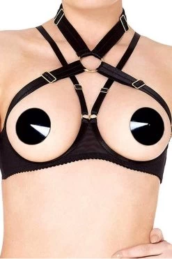 Bordelle Lingerie - Acrylic Glossy Nipplets - Schwarz