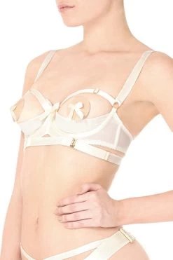 Bordelle Lingerie - Gia Shelf Bra BH Ouvert - Creme -Unterwäsche Rabatt bordelle gia shelf bra sigb02cr 7 3552 1280x1280