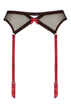 L Agent By AP - Mariona Strapsgürtel - Schwarz/Rot -Unterwäsche Rabatt lagent by ap mariona l08545 suspender 1 3092 1280x1280