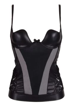 Ritratti Milano - Magenta Lingerie Top - Schwarz